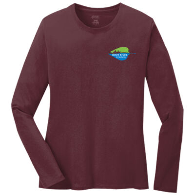 Root River Council - Ladies Long Sleeve Core Cotton Tee Thumbnail