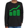 Youth Heavy Cotton 100% Cotton Long Sleeve T Shirt Thumbnail
