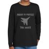 Youth Heavy Cotton 100% Cotton Long Sleeve T Shirt Thumbnail