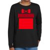 Youth Heavy Cotton 100% Cotton Long Sleeve T Shirt Thumbnail